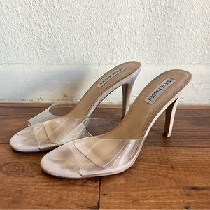 Steve Madden Transparent Strap Tan Sandals